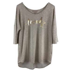 Misia Beige LOVED Tee Size 1X